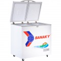 Tủ đông Sanaky VH-2299W1, 165 lít, 1 ngăn đông, 1 ngăn mát, dàn lạnh đồng