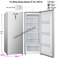 Tủ đông đứng Alaska IF-23 dung tích 230L